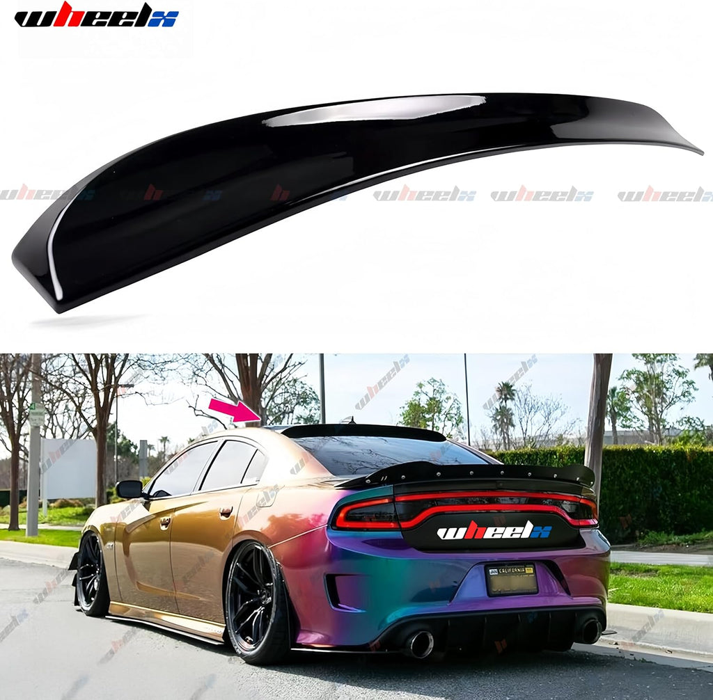 Rear Window Rooftop Spoiler Compatible with 2015-2023 Dodge Charger All Model, Duckbill Style Wing Fits for 15-23 GT Pursuit R/T SRT SRT8 SXT Scat Pack SE Enforcer Daytona (Glossy Black)
