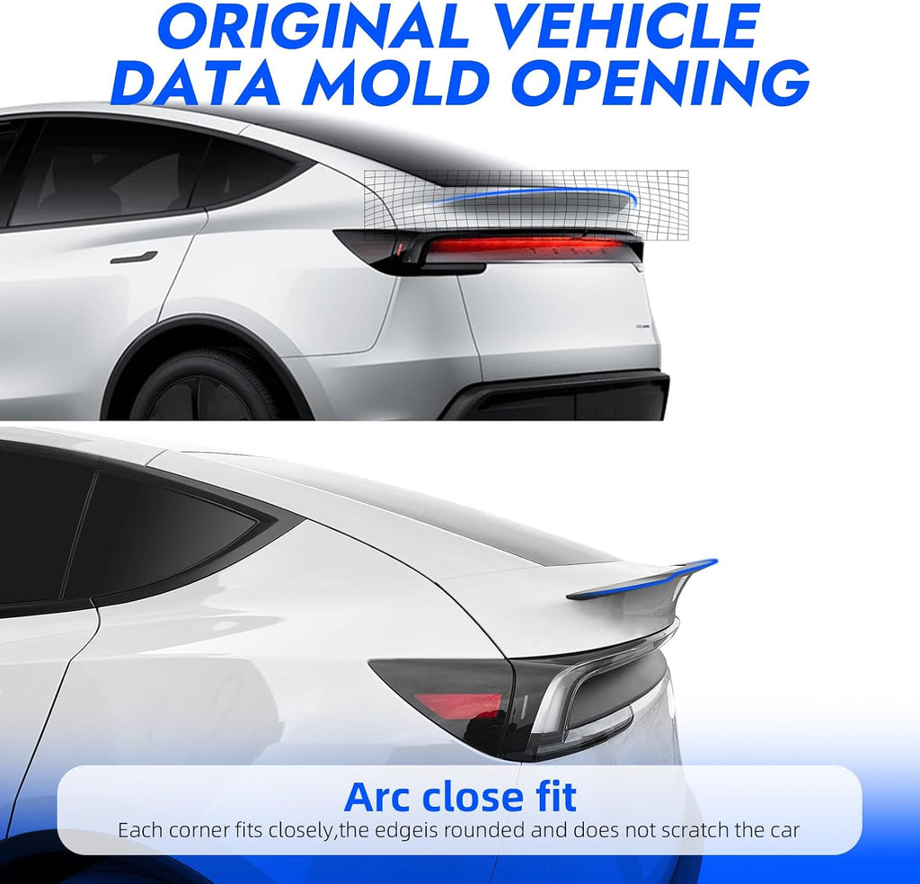 Spoiler for 2026 2025 Tesla Model Y Juniper ABS Material Rear Spoiler Wings Rear Trunk Lip Tesla Model Y Exterior Accessories(Gloss Black,Not for Standard)