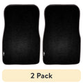 (2 Pack)  4 Piece Medium Pile Carpet Floor Mat Set Black, 78920WDI