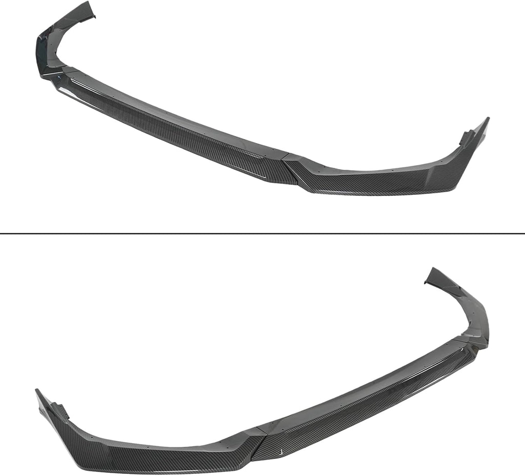 Front Bumper Lip Splittert for Civic Sedan & Hatchback 2025 2026 Yofer Style ABS Frontr Lip Kit 3Pcs(Carbon Fiber Print)