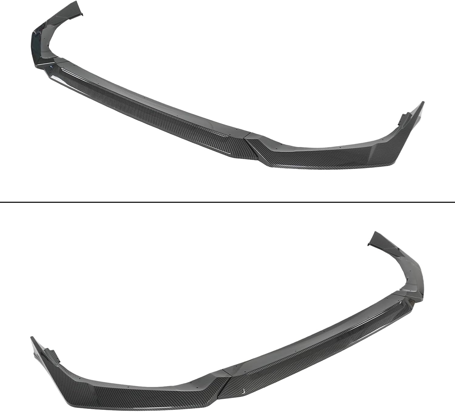 Front Bumper Lip Splittert for Civic Sedan & Hatchback 2025 2026 Yofer Style ABS Frontr Lip Kit 3Pcs(Carbon Fiber Print)