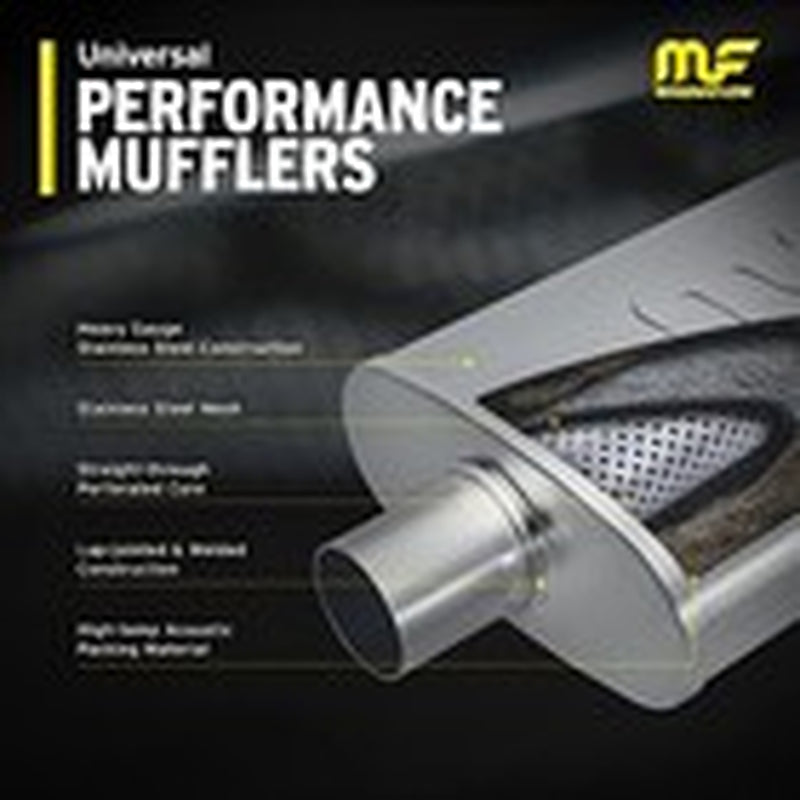 Magnaflow 3 Inch Inlet Outlet Muffler Universal Fit Performance Exhaust Sound