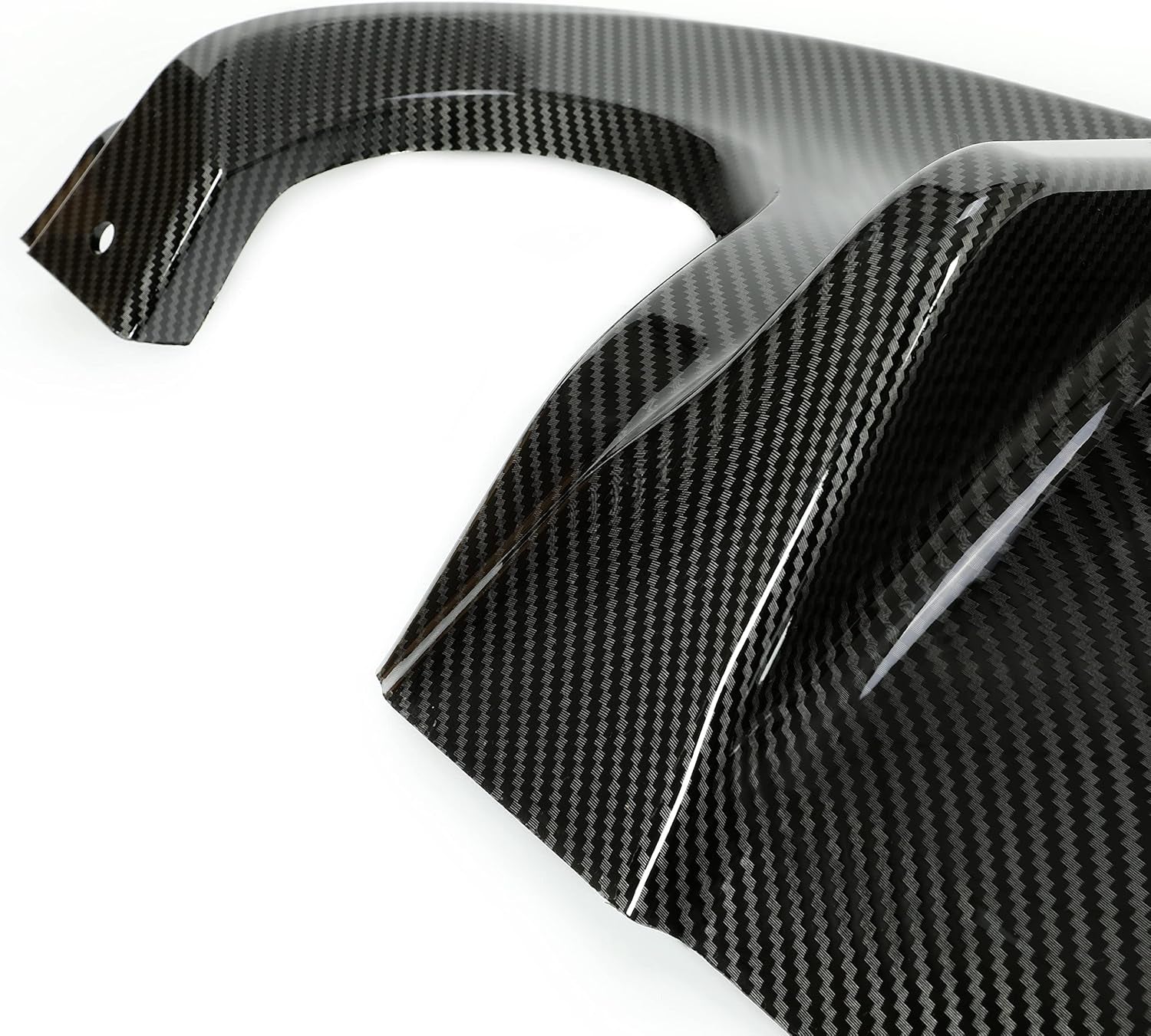Rear Diffuser Compatible with 2014-2017 Infiniti Q50 Bumper Lip Spoiler Splitter Carbon Fiber Color Plastic
