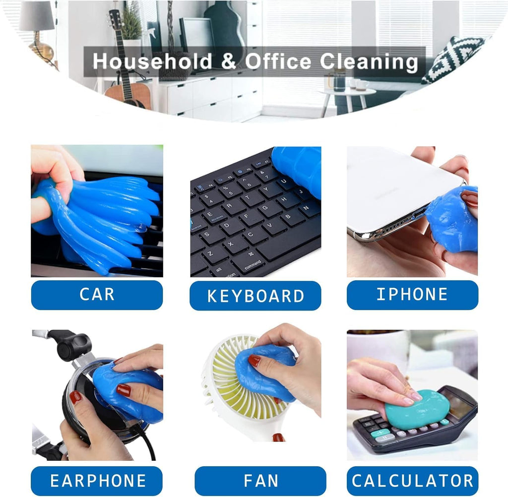 Car Cleaning Gel,2023 Car Accessories for Women and Man, 5-Pack Car Cleaning Supplies, Universal Car Detailing Kit,Auto Car Cleaning Kit Car Interior Cleaner for PC Tablet Laptop (5)
