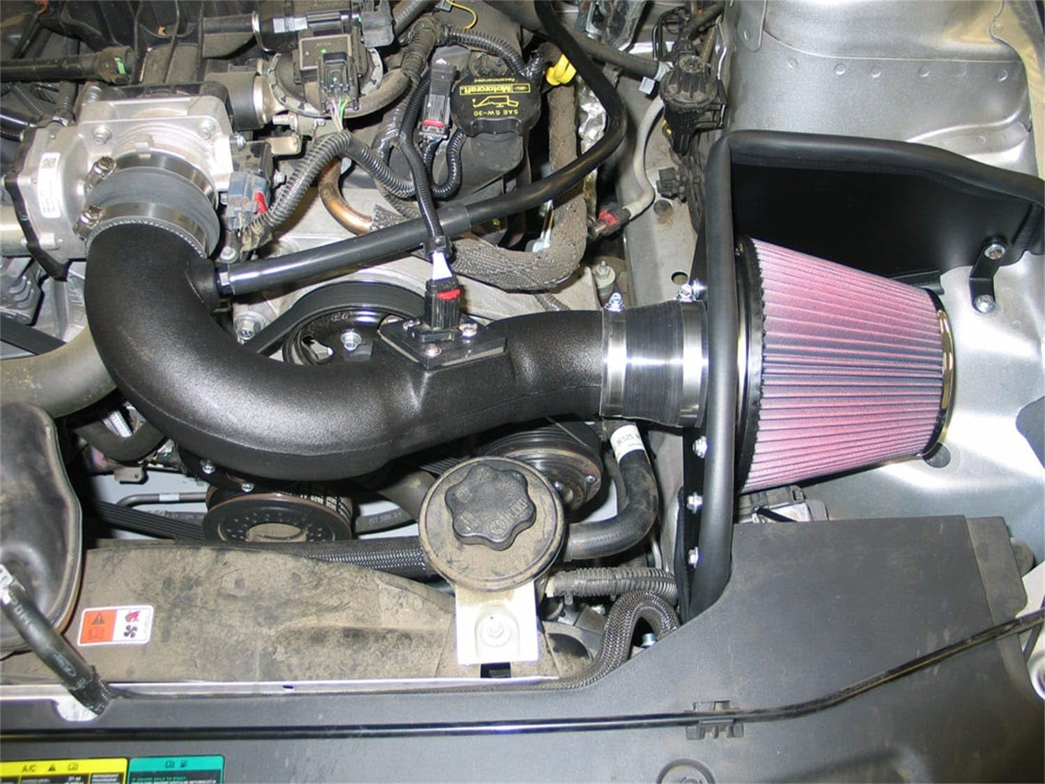 Cold Air Intake System: High-Flow Air-Filter, Increase Performance & Horsepower: Compatible with 2010 FORD Mustang, 57-2577