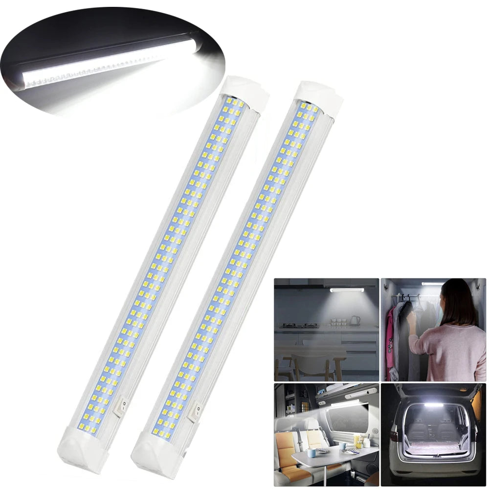 2PCS LED 12V Motorhome LED Ceiling Light Van RV Cargo Boat Cabinet Enclosed Trailer Lights LED 12V Camper Caravan Lights