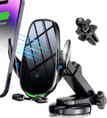 15W Fast Wireless Car Charger, Auto-Clamping Mount for Dash Windshield Air Vent, Compatible with Iphone 15/14/13/12/11 Pro Max/Xs & Samsung