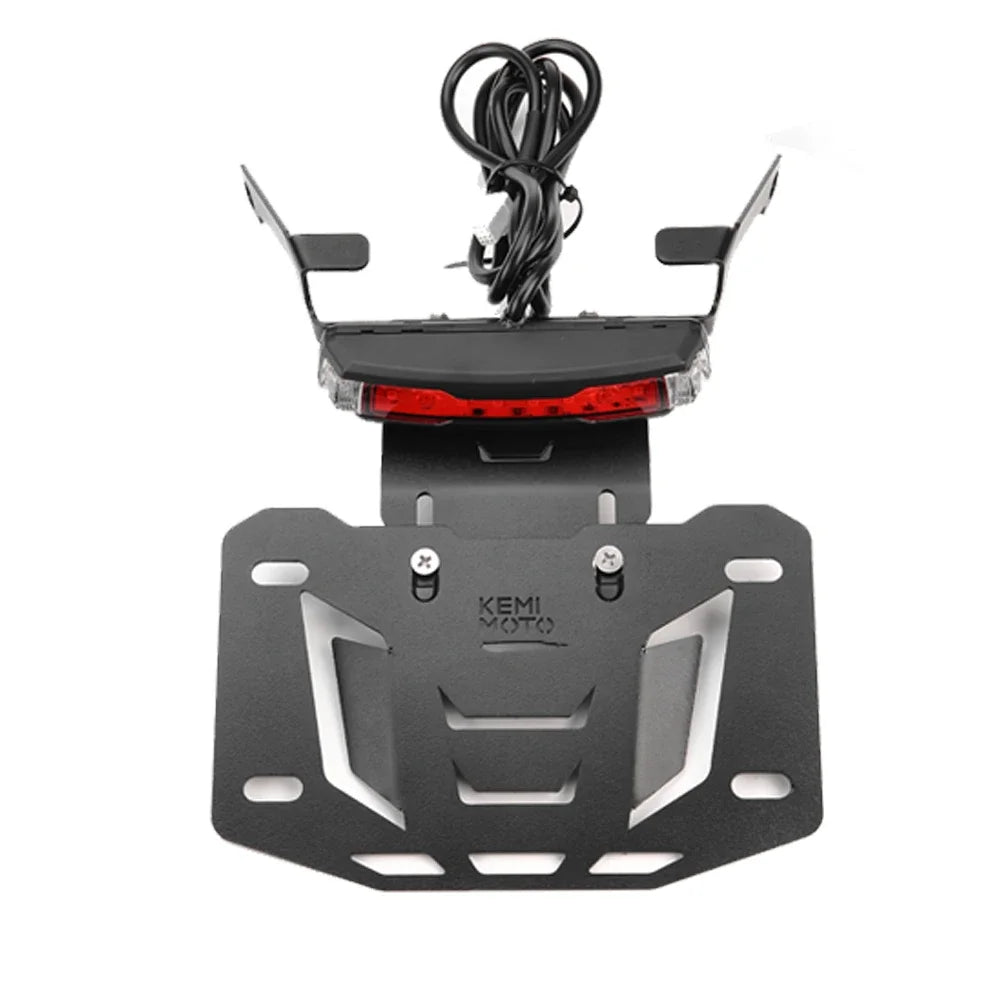 Motorcycle License Plate Holder Bracket with LED Signal Light for Sportster S 1250 2021-2025 Rear License Plate Frame Fender Kit