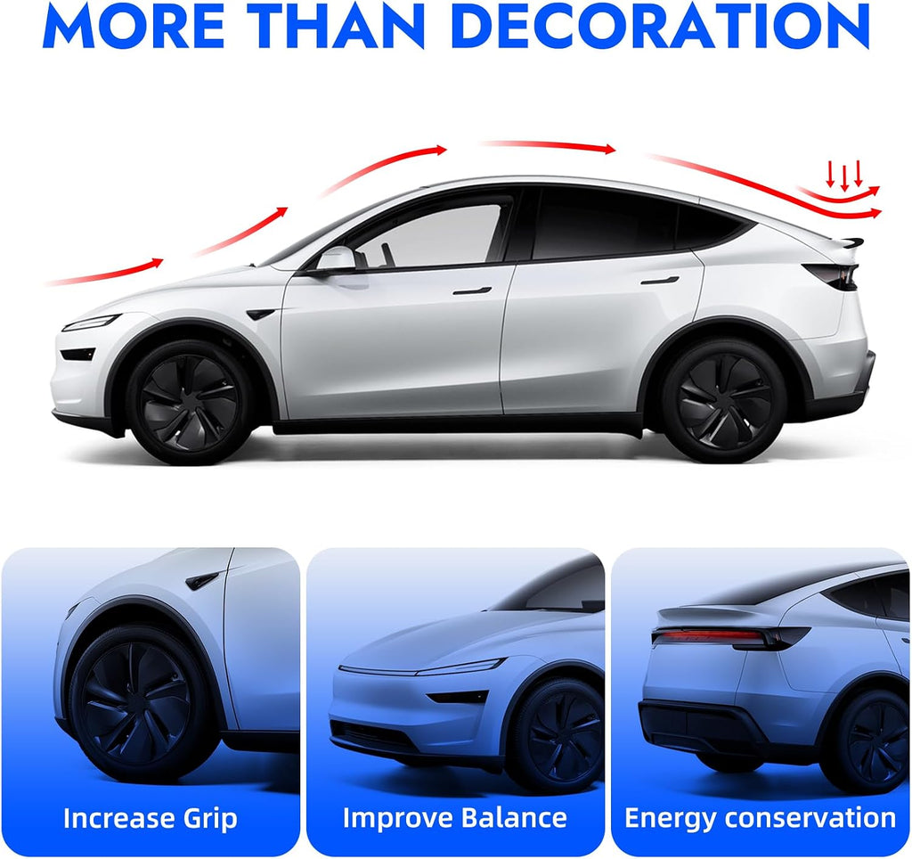Spoiler for 2026 2025 Tesla Model Y Juniper ABS Material Rear Spoiler Wings Rear Trunk Lip Tesla Model Y Exterior Accessories(Gloss Black,Not for Standard)