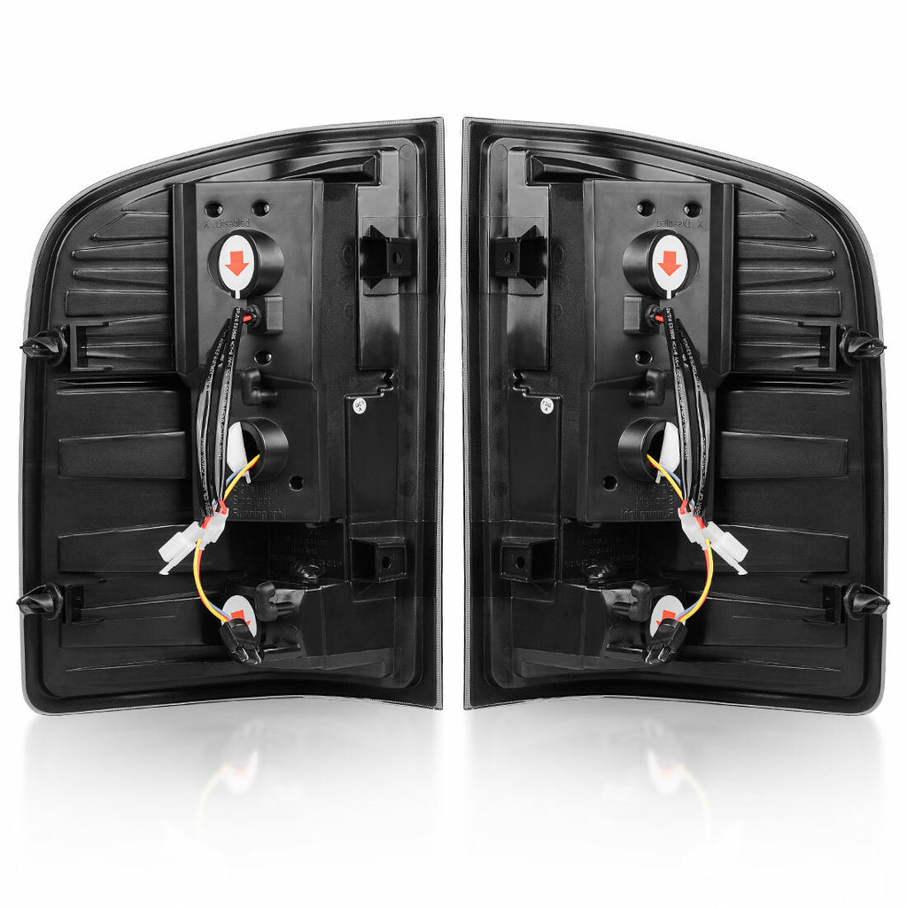For 2007-2013 Chevy Silverado 1500 2500HD LED Tail Lights Brake Lamp Black Smoke