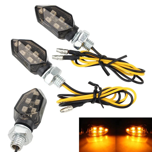 1 Pair LED Turn Signal Light Super Bright 2Pcs Motorcycle Mini Universal Led Motorbike Lampe Amber Blinker LED Indicators Light