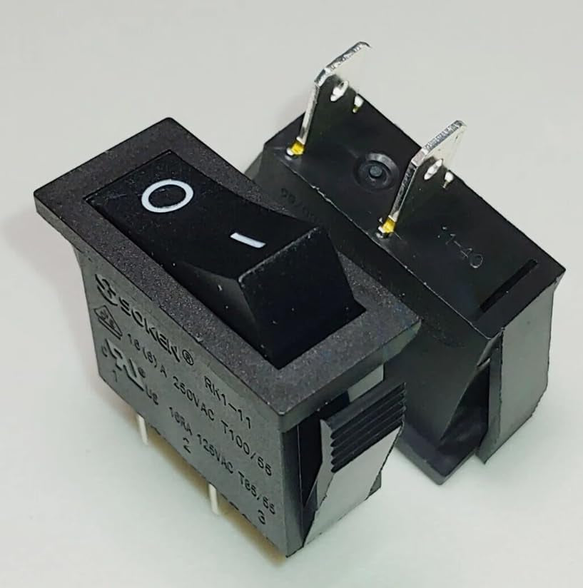 Soken RK1-11 Rocker Switch 16A 125/250VAC T100/55 2 Pins 2 Positions （1PC）