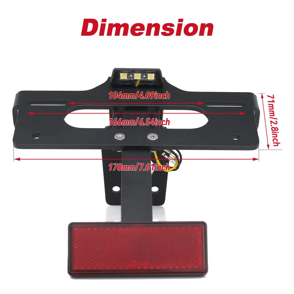 For KTM 1390 Super Duke R /1390 Super Duke R Evo /990 Duke 2024 Motorcycle License Plate Holder Rear Tail Tidy Fender Eliminator