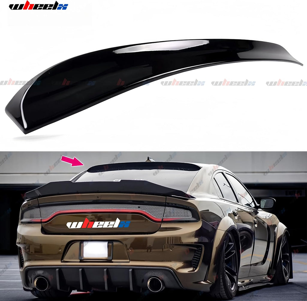 Rear Window Rooftop Spoiler Compatible with 2015-2023 Dodge Charger All Model, Duckbill Style Wing Fits for 15-23 GT Pursuit R/T SRT SRT8 SXT Scat Pack SE Enforcer Daytona (Glossy Black)