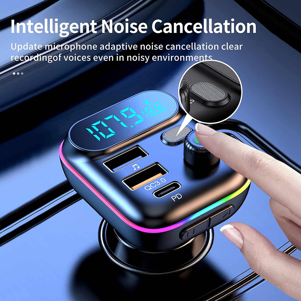 Transmisor De Audio FM Para Auto Bluetooth 5.0 USB Receptor Radio for Carro