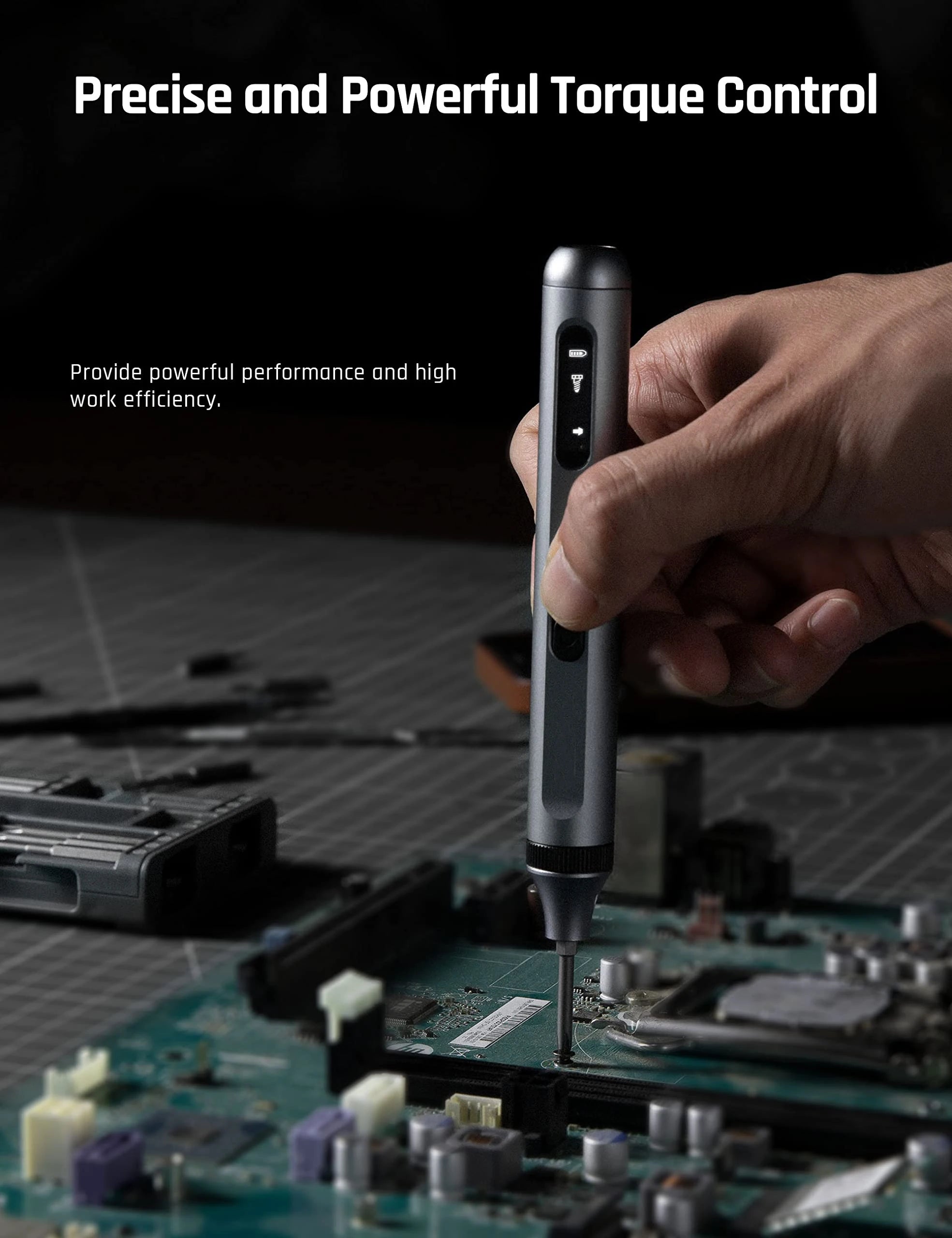 52 in 1 Electric Precision Screwdriver Kit with 48 Magnetic Drill Bits LED Cordless Repair Tool for Camera PC Iphone Watch