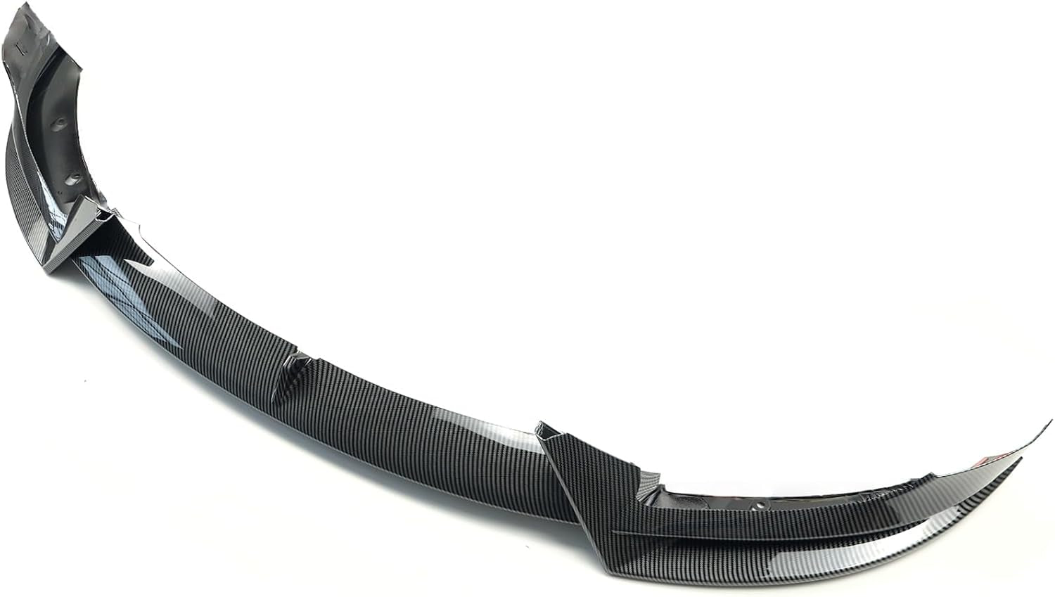 Front Lip 3Pcs Compatible with for Tesla Model 3 2017-2023 V Style Front Bumper Lip Splitter Spoiler (Carbon Fiber Print)