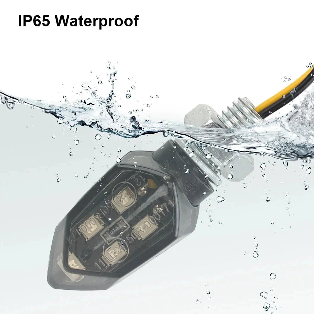 1 Pair LED Turn Signal Light Super Bright 2Pcs Motorcycle Mini Universal Led Motorbike Lampe Amber Blinker LED Indicators Light