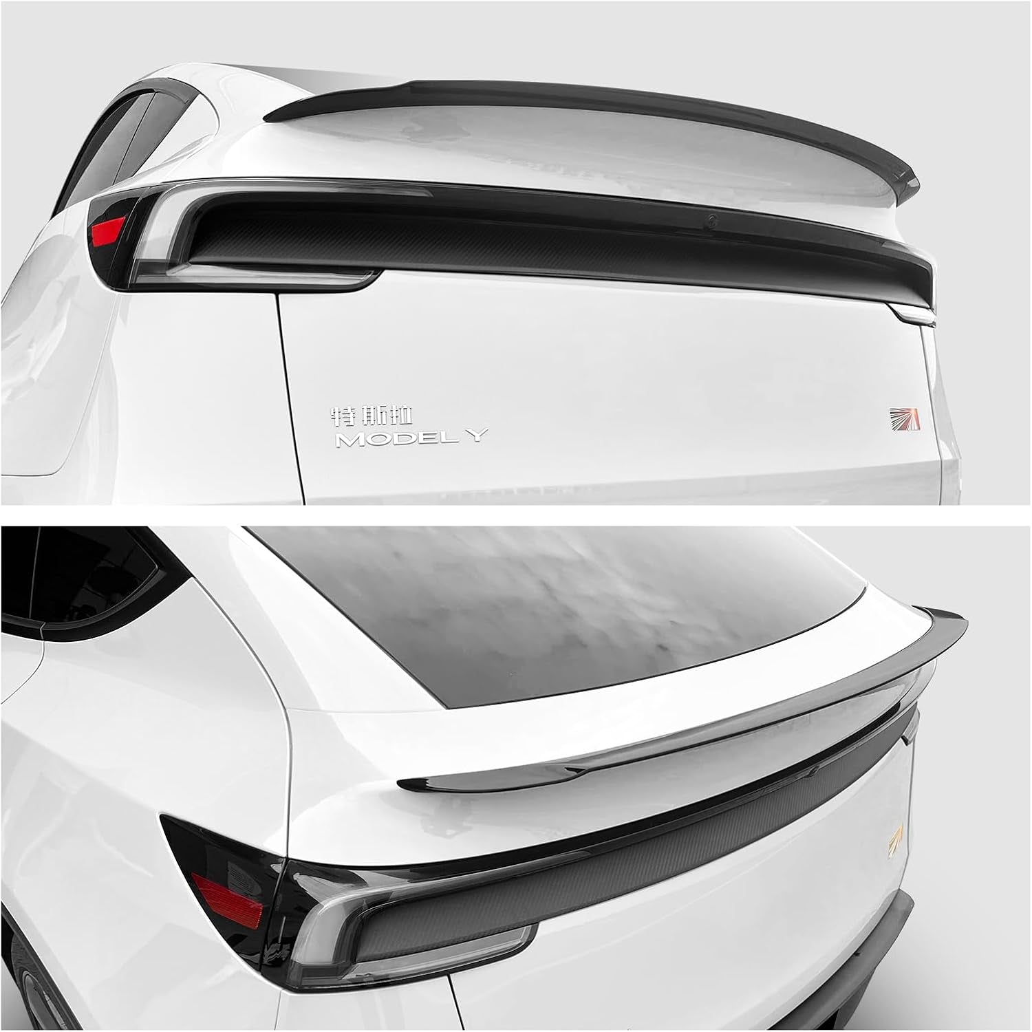 Spoiler for 2026 2025 Tesla Model Y Juniper ABS Material Rear Spoiler Wings Rear Trunk Lip Tesla Model Y Exterior Accessories(Gloss Black,Not for Standard)