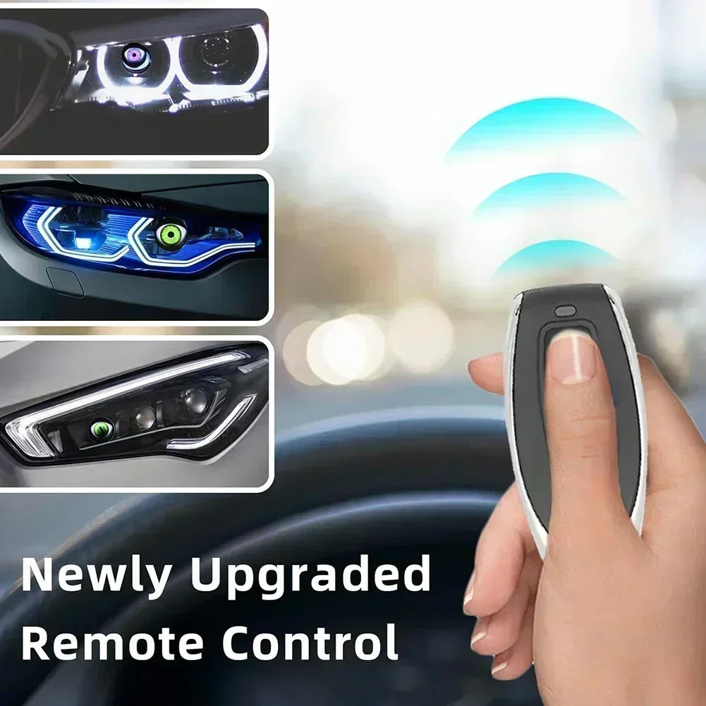 Cool Decoration Dynamic LED Car Headlights Devil Eye LED Car Light Headlight Assembly Modified Eagle Eye Light Cars Accessory