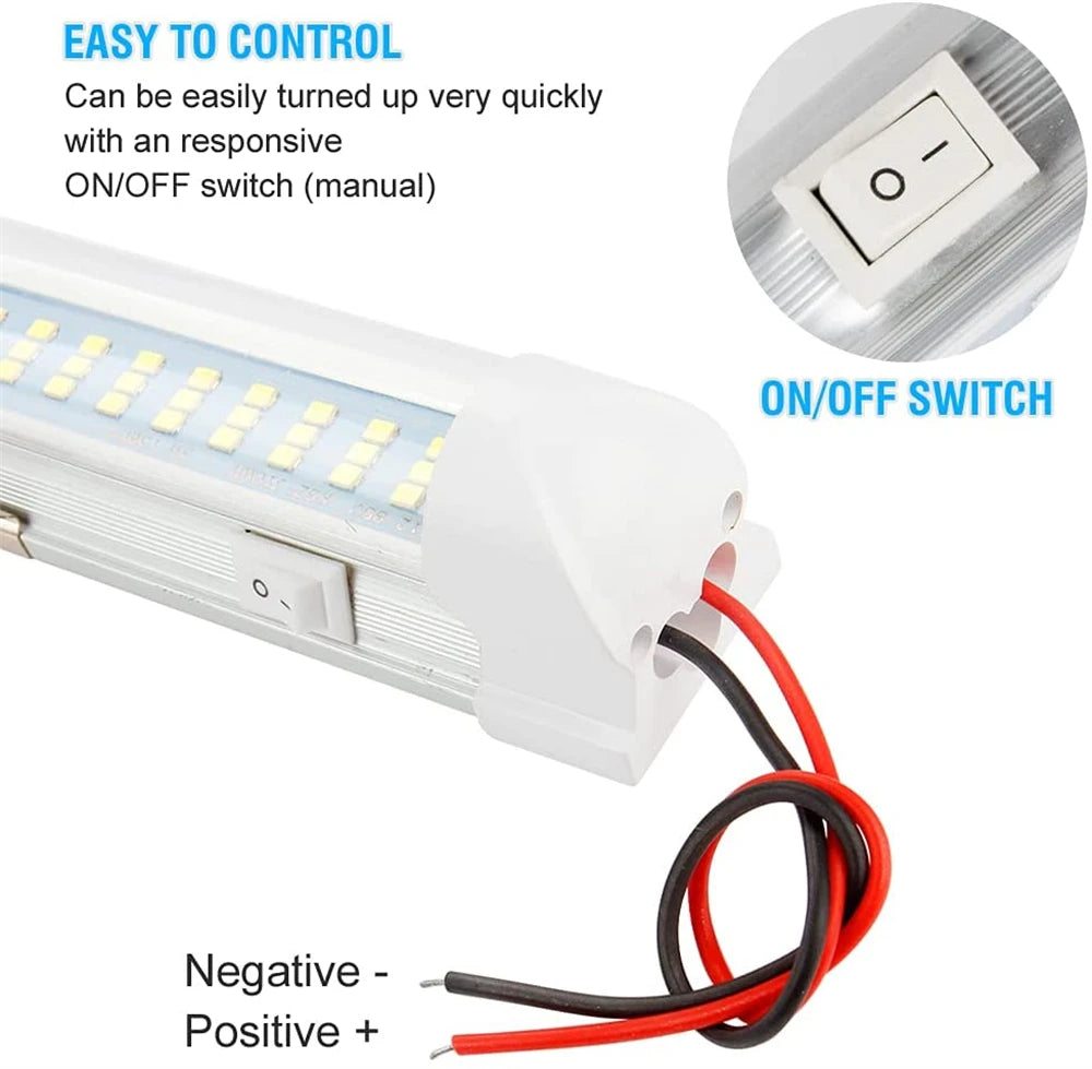2PCS LED 12V Motorhome LED Ceiling Light Van RV Cargo Boat Cabinet Enclosed Trailer Lights LED 12V Camper Caravan Lights