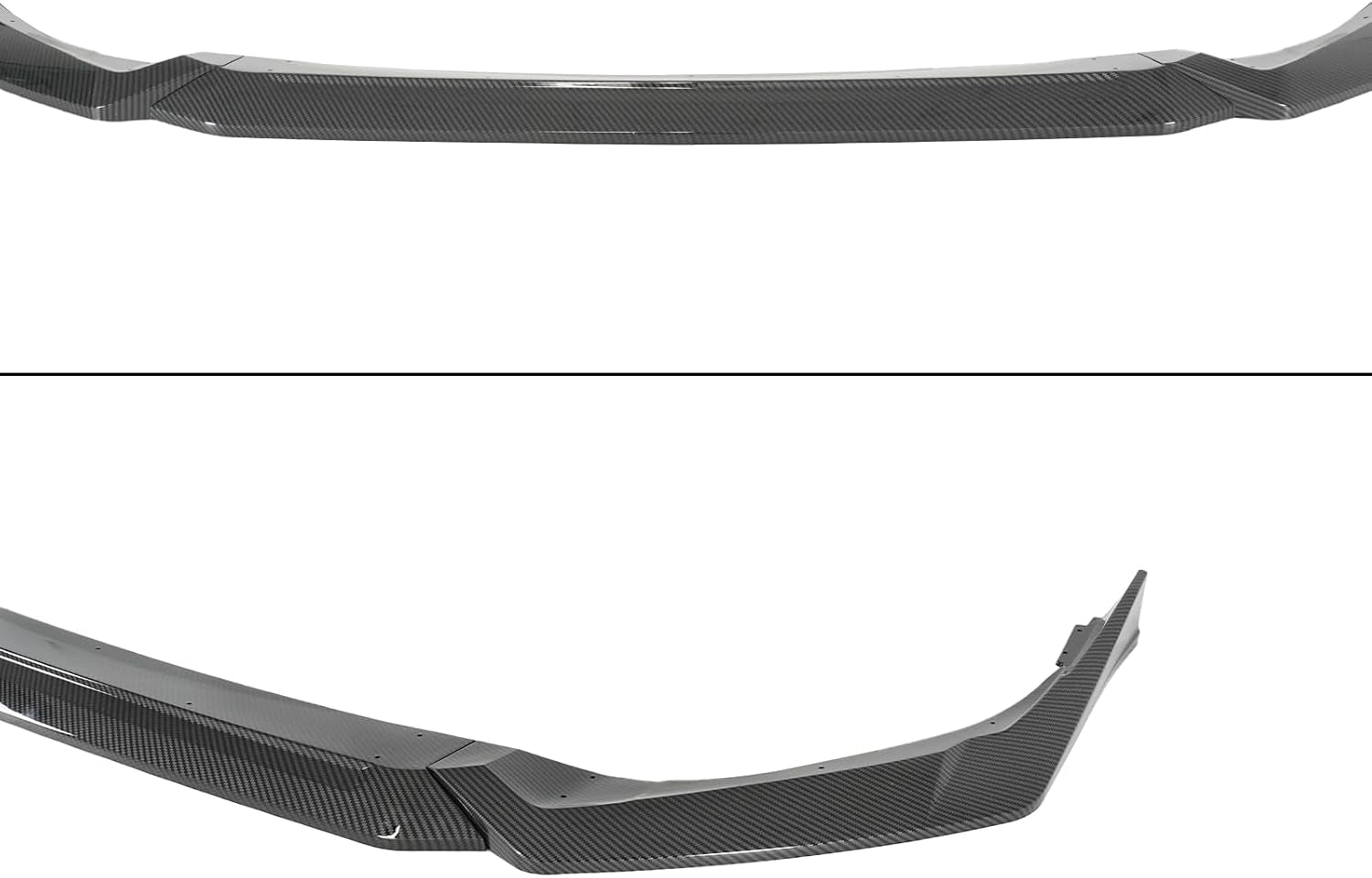 Front Bumper Lip Splittert for Civic Sedan & Hatchback 2025 2026 Yofer Style ABS Frontr Lip Kit 3Pcs(Carbon Fiber Print)
