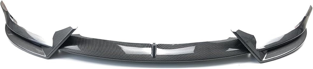 Front Lip 3Pcs Compatible with for Tesla Model 3 2017-2023 V Style Front Bumper Lip Splitter Spoiler (Carbon Fiber Print)