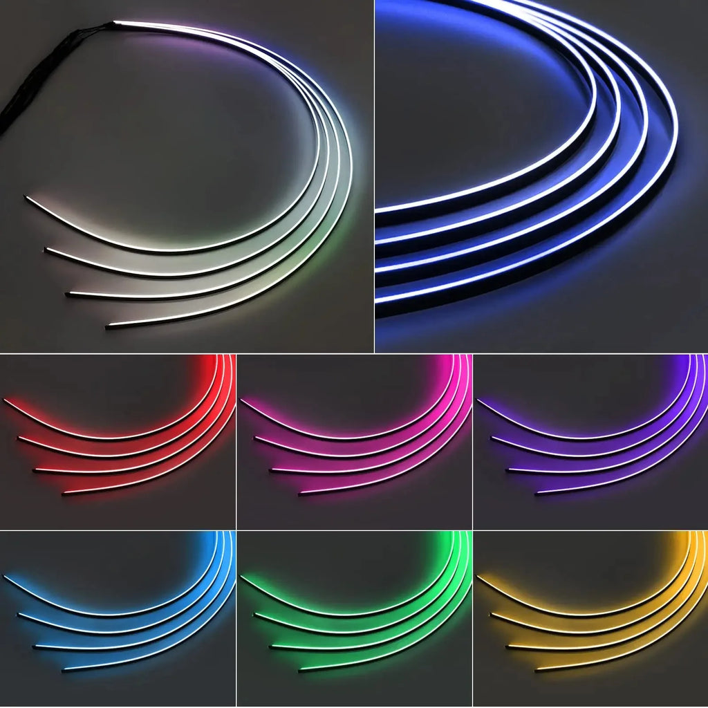 LED Car for Audi A3 Interior Atmosphere Upgrade Ambient Light Kit A6 A7 C5 C6 Q3 Q2 Q7 A1 A4 64 Color RGB Symphony APP 12V
