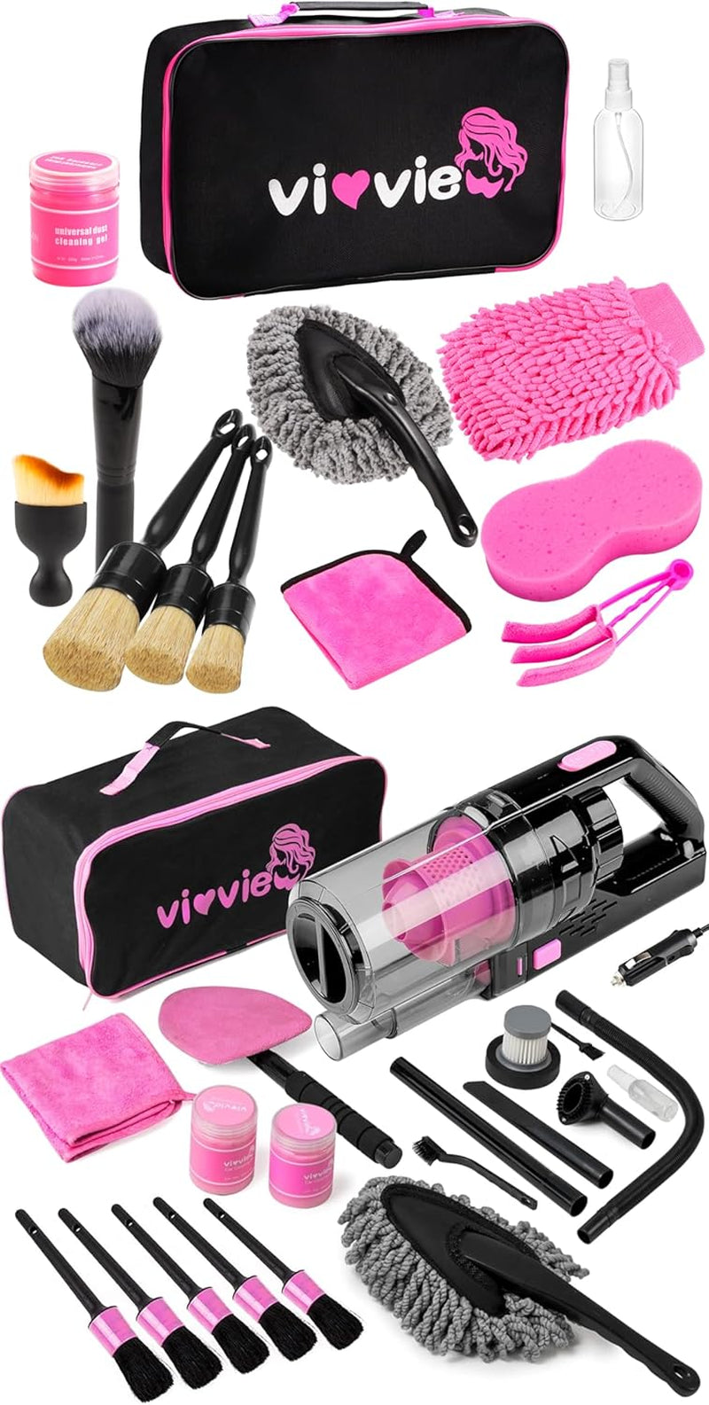 Car Cleaning Detailing Kit Interior Cleaner and Car Washing Kit